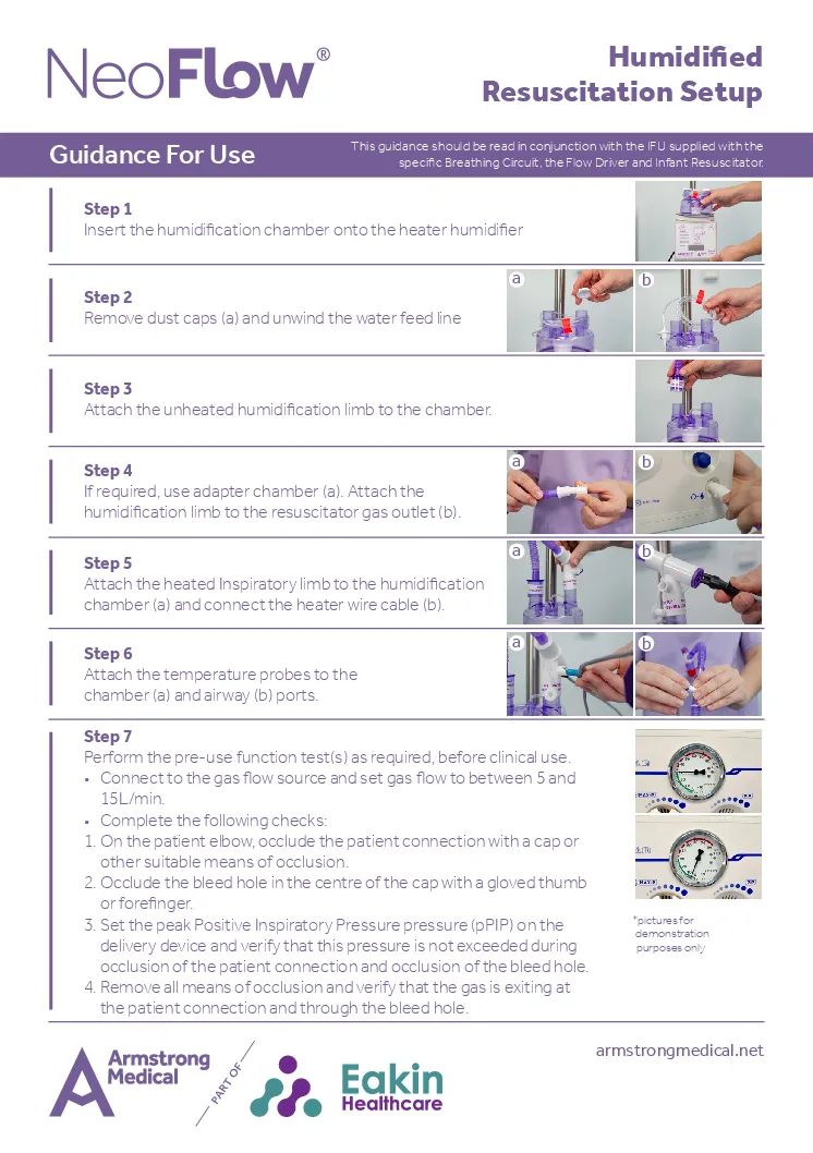 Humidified Resuscitation GFU V2 pdf Armstrong Medical | Medical Device Manufacturer