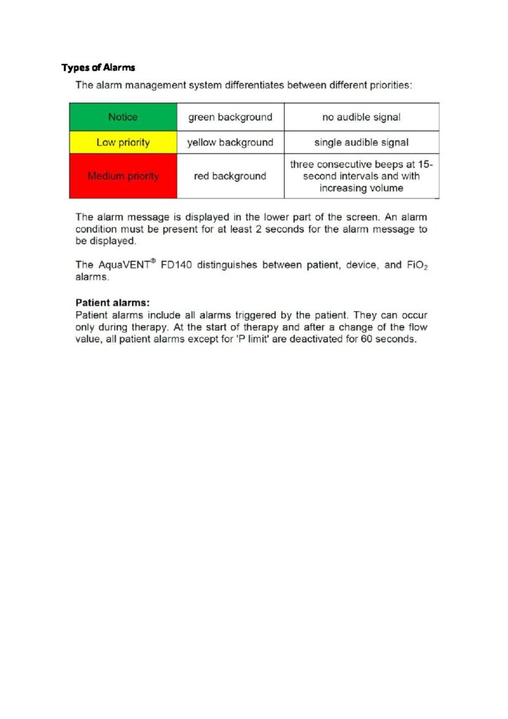 AquaVENTC2AE FD140 Troubleshooting 1 pdf Armstrong Medical | Medical Device Manufacturer