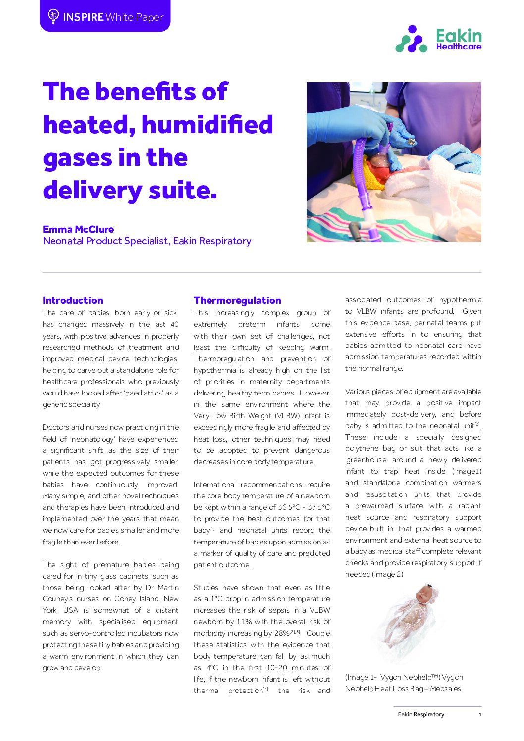 Heated resus Emma White paper 3 pdf Armstrong Medical | Medical Device Manufacturer